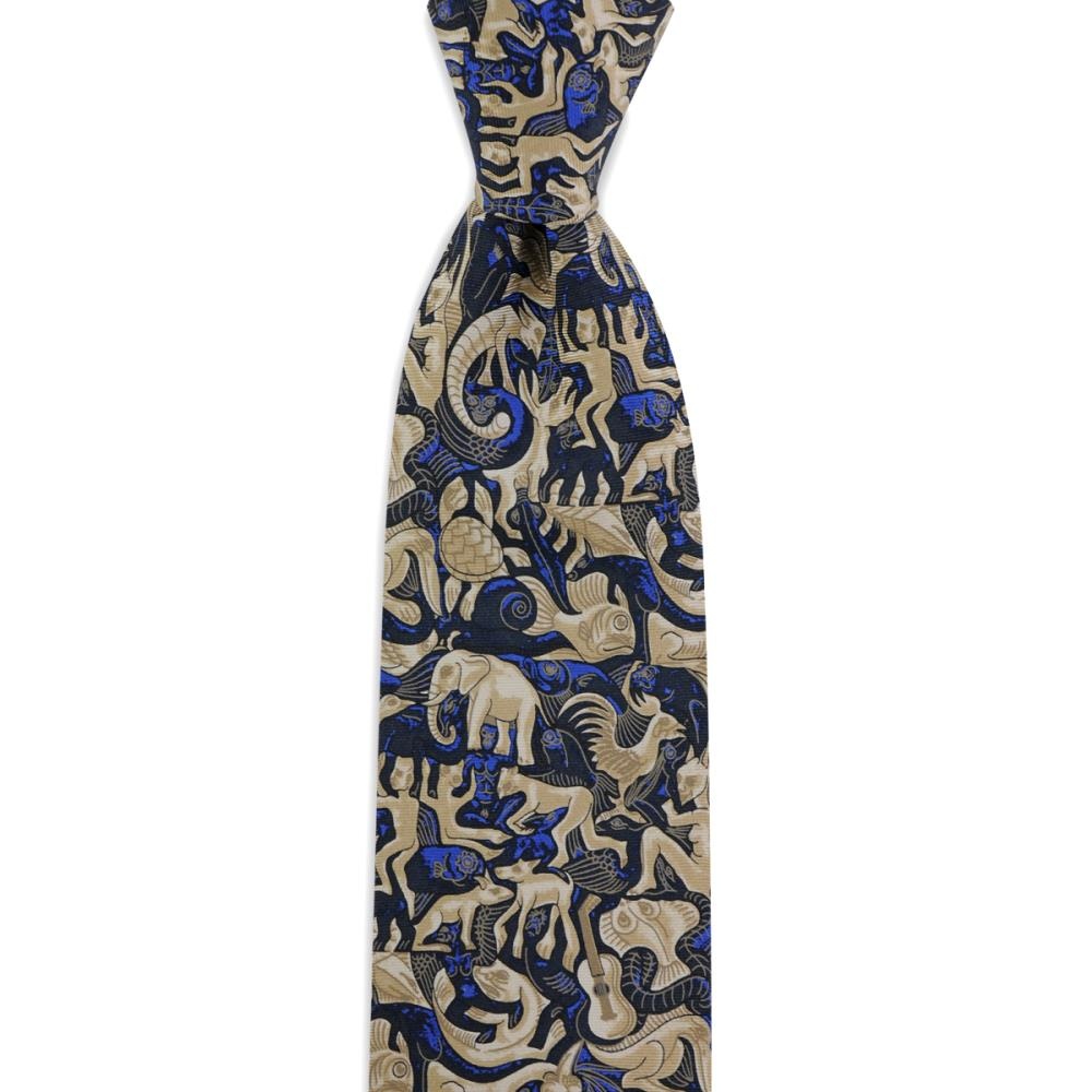 necktie Mozaic beige - 1