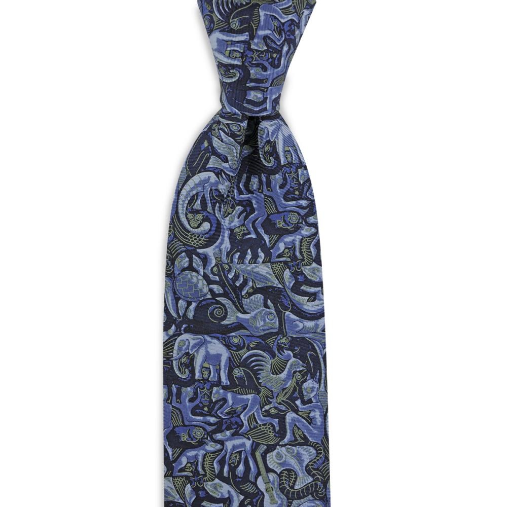 necktie Mozaic blue - 1