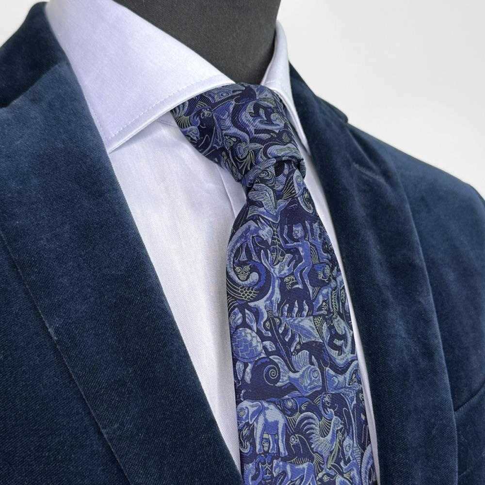 necktie Mozaic blue - 2