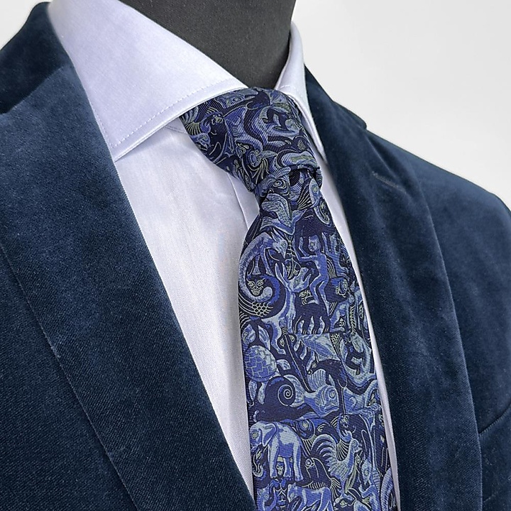 necktie Mozaic blue