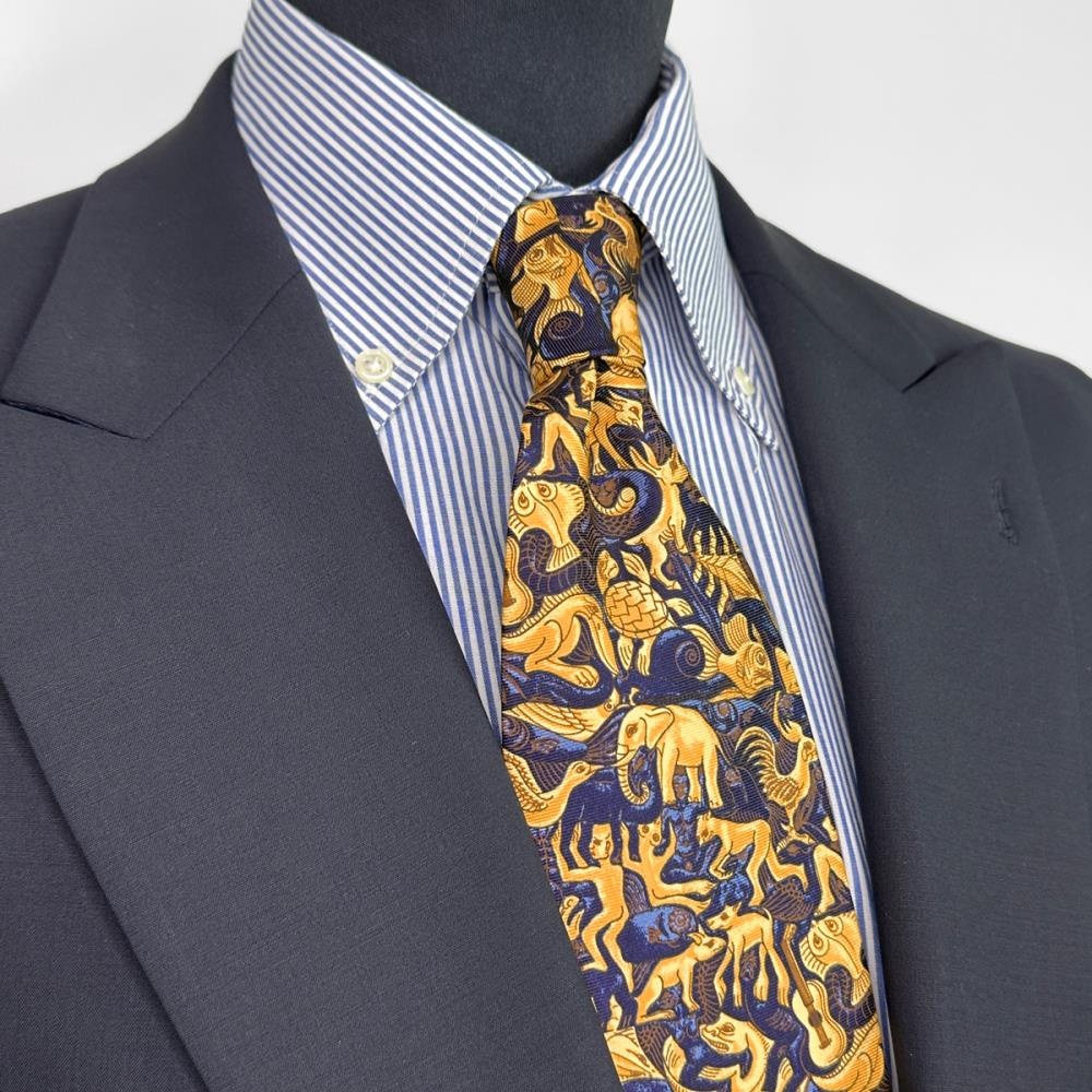 necktie Mozaic yellow - 1