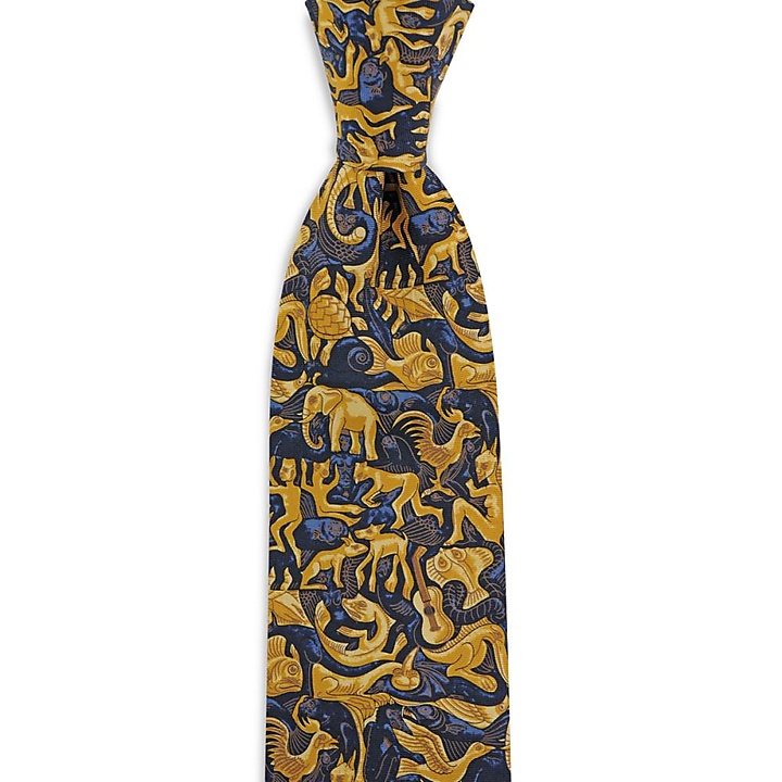 necktie Mozaic yellow