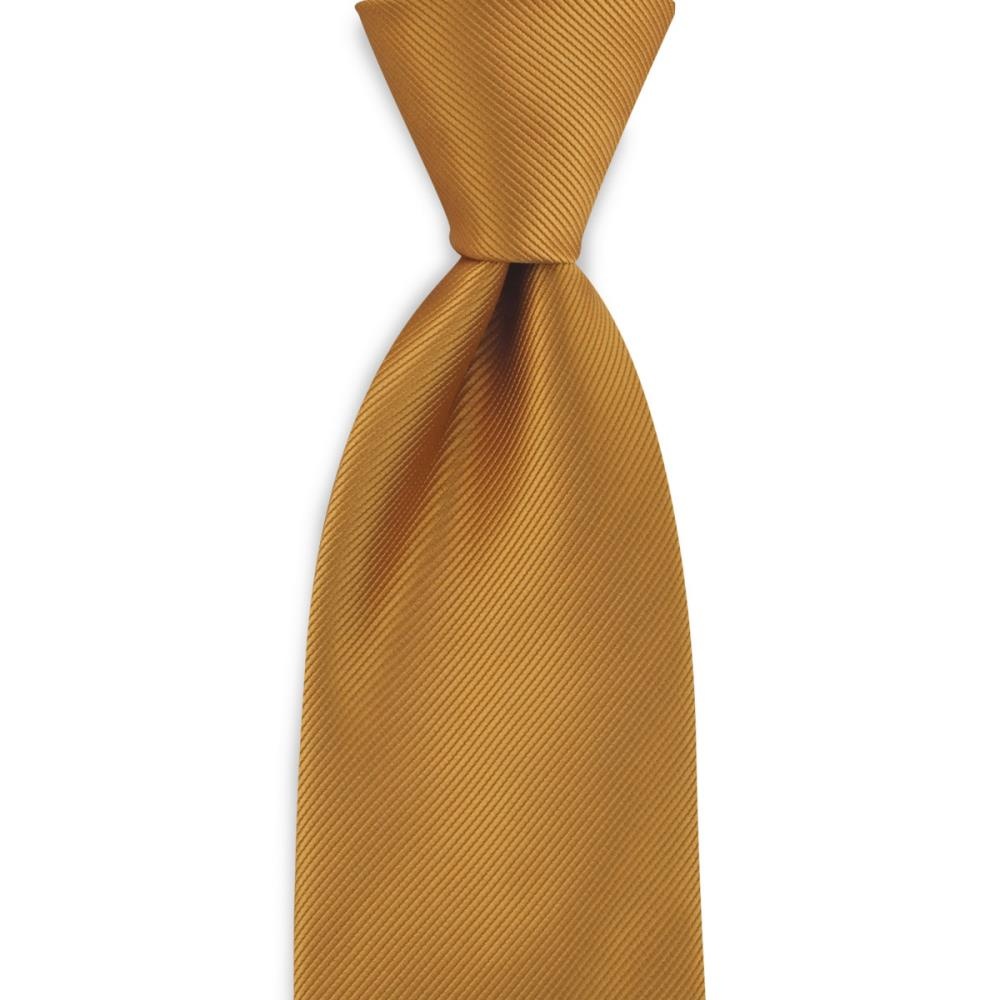 Necktie ochre repp - 1