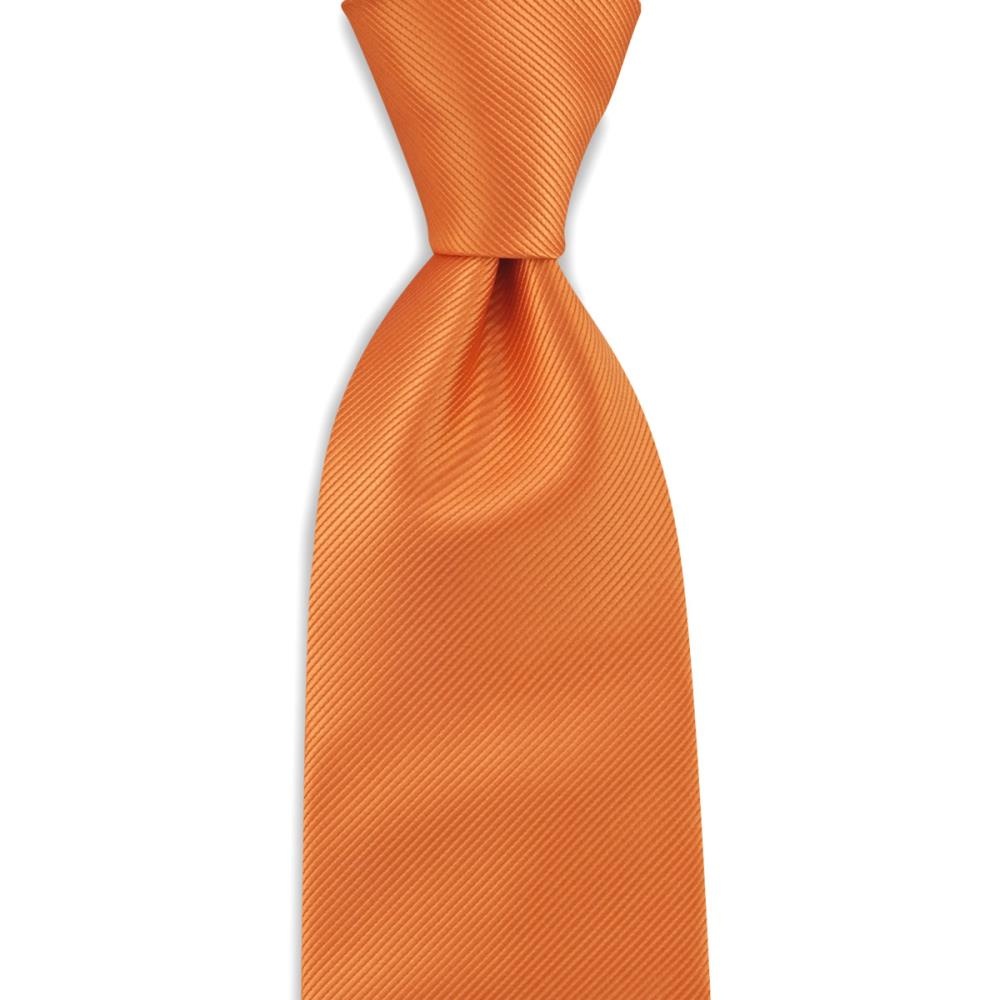 Necktie orange repp - 1