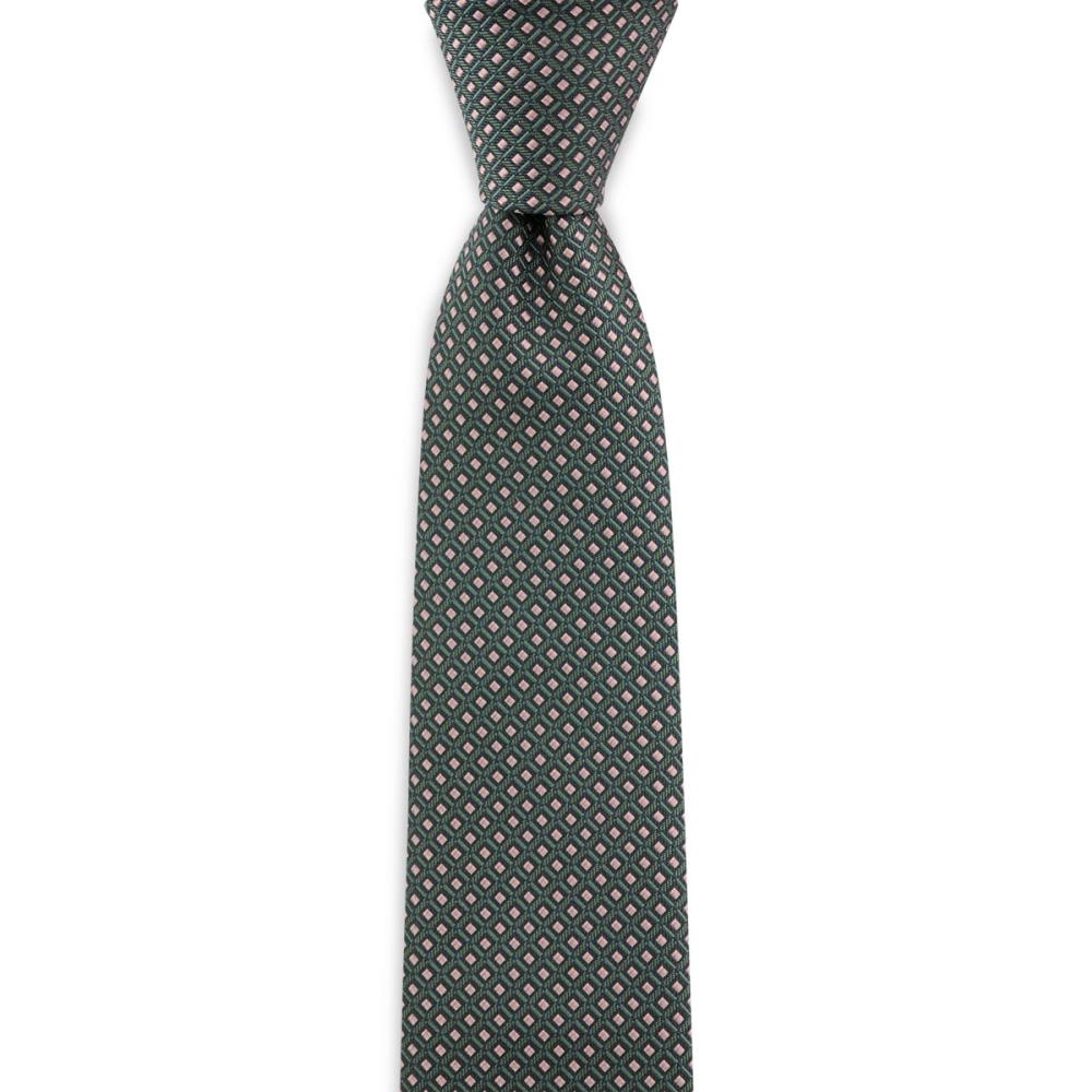 Necktie pattern green pink - 1