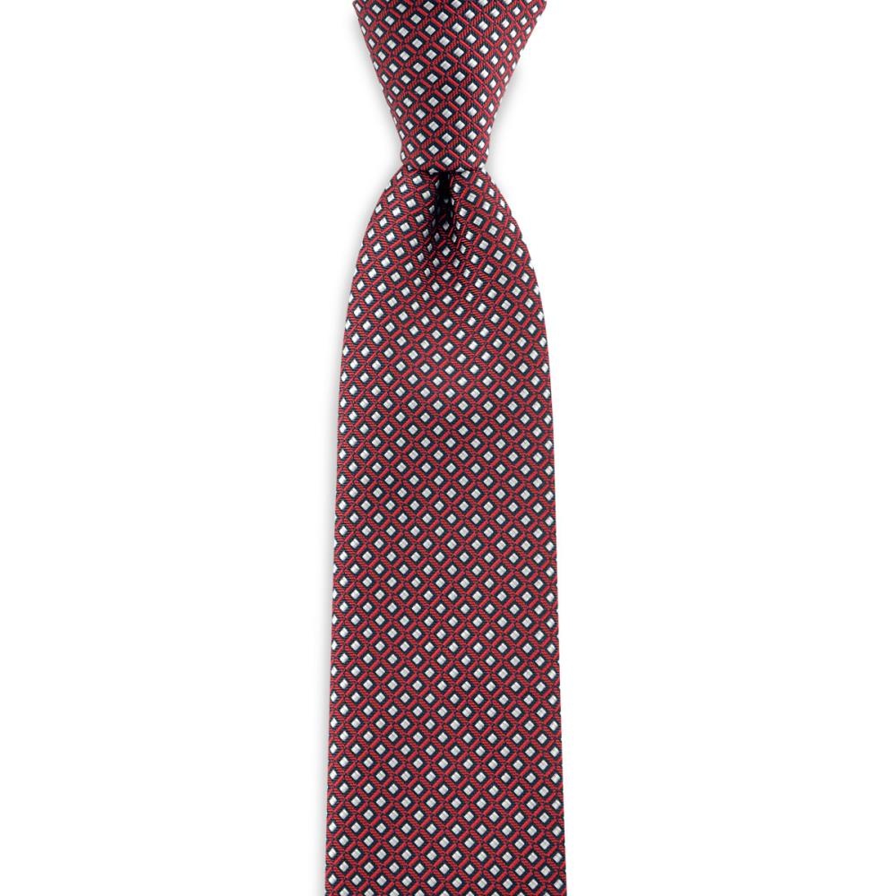 Necktie pattern navy red - 1