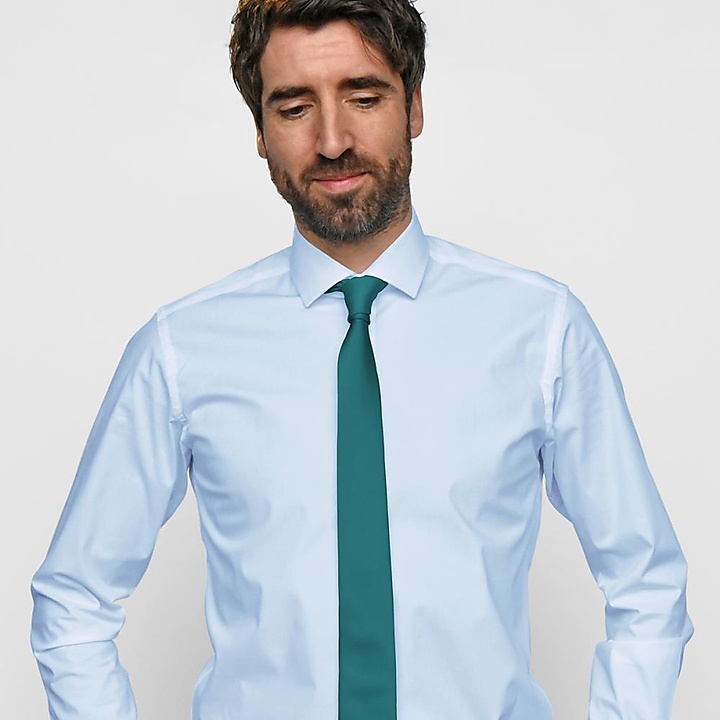 Necktie petrol narrow