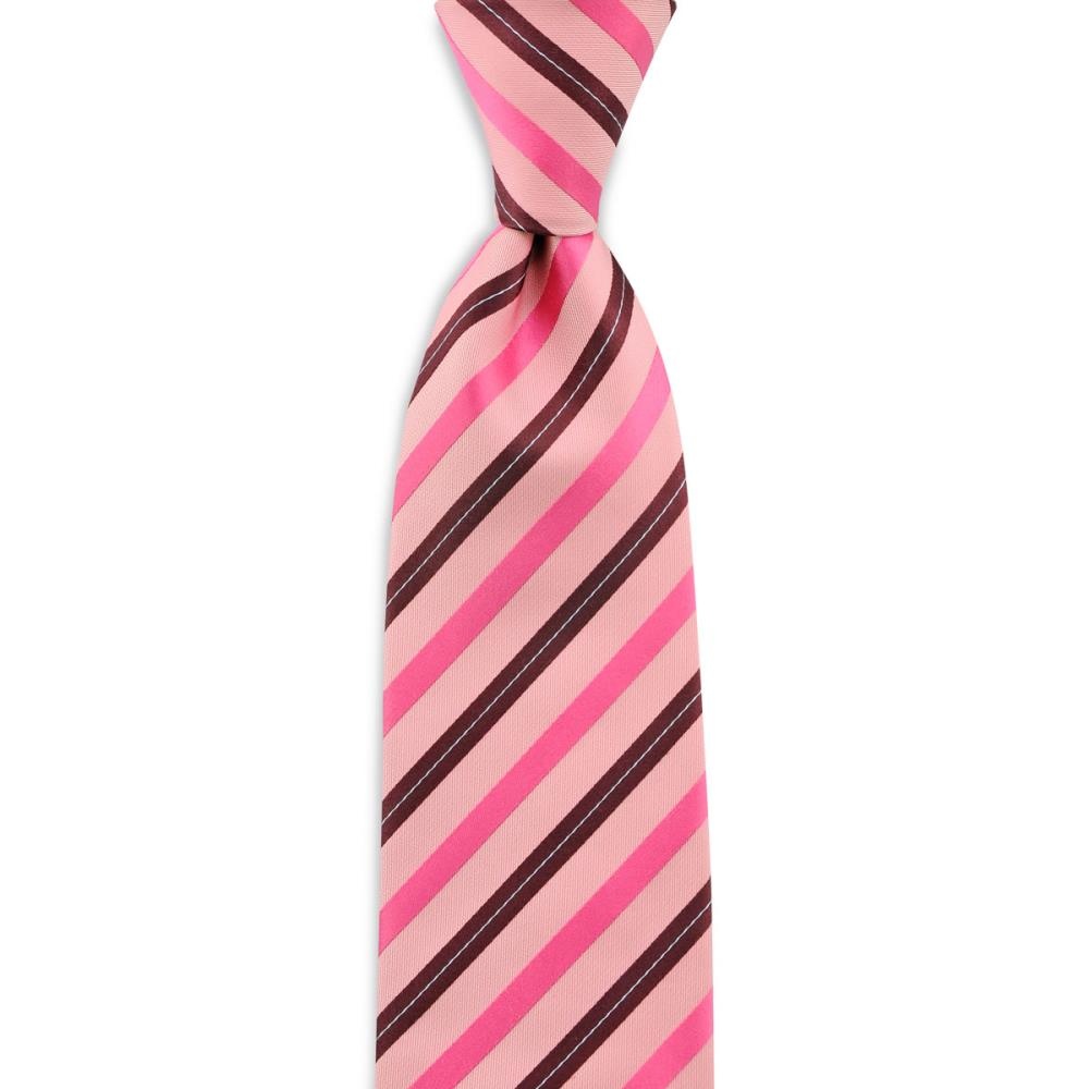 Necktie Pink Lined - 1