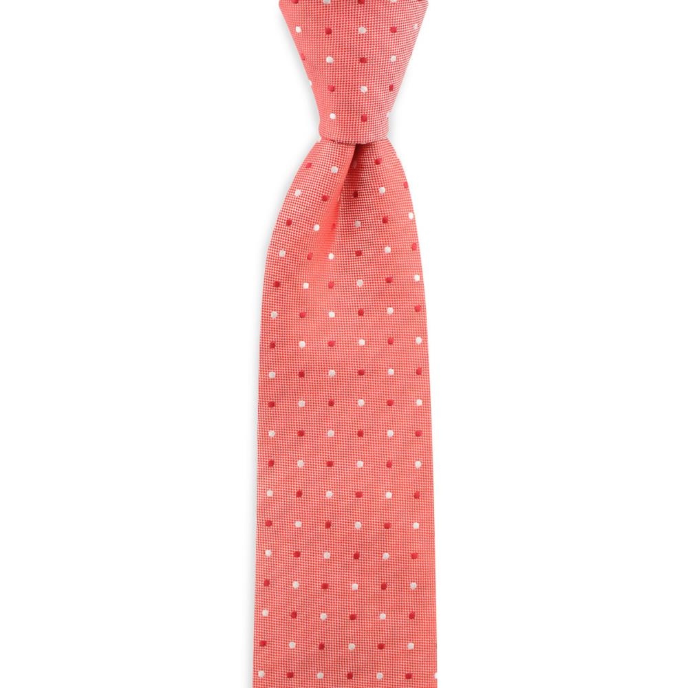 Necktie Preston Points coral red - 1