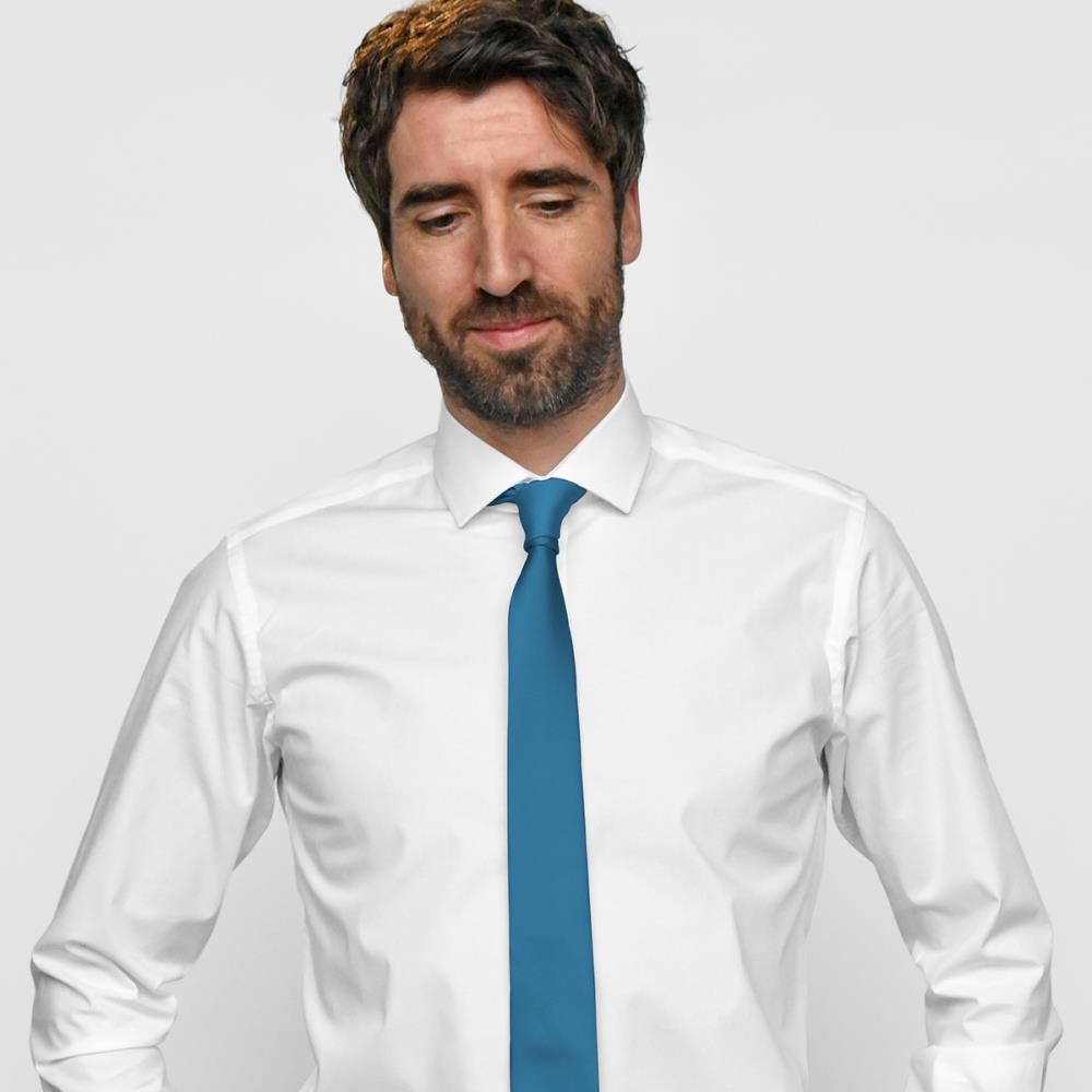 Necktie process blue narrow - 2