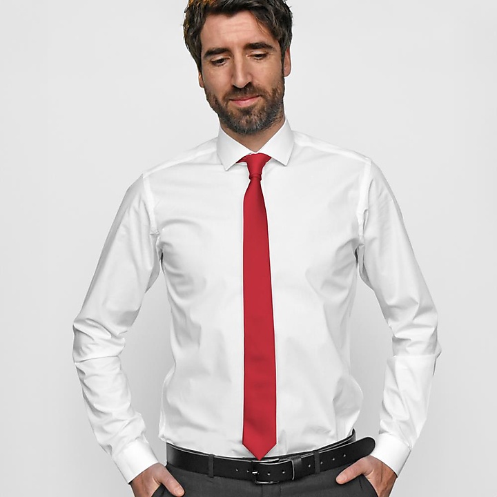 Necktie red narrow