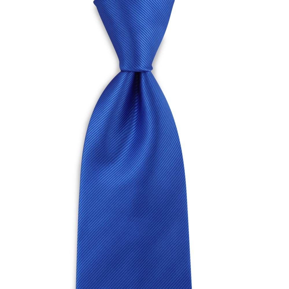 Necktie royal blue repp - 1