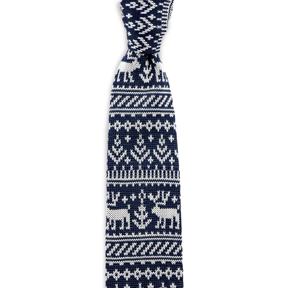 Necktie Rudolf Reindeer blue - 1