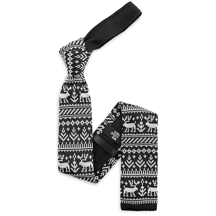 Necktie Rudolph Reindeer black
