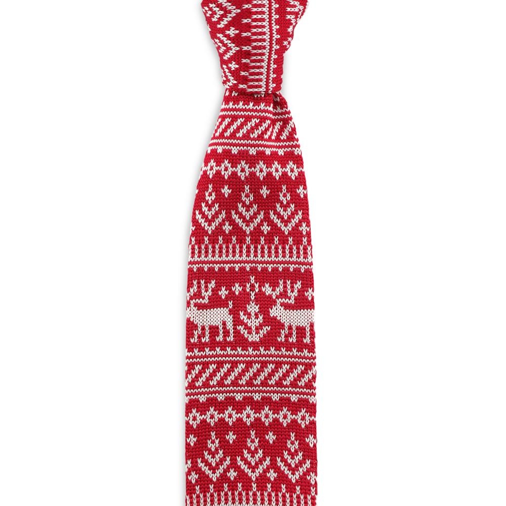 Necktie Rudolph Reindeer red - 1