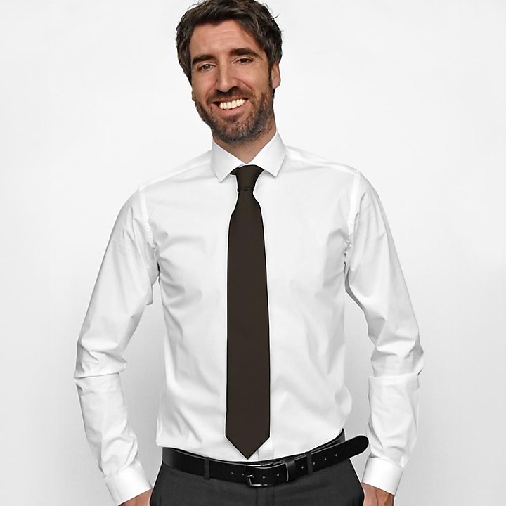 necktie silk black repp