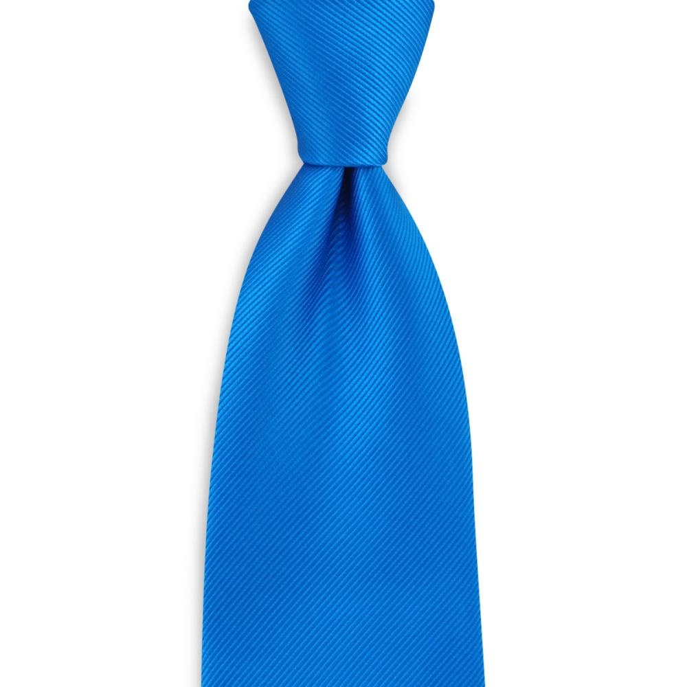 necktie silk process blue repp - 1
