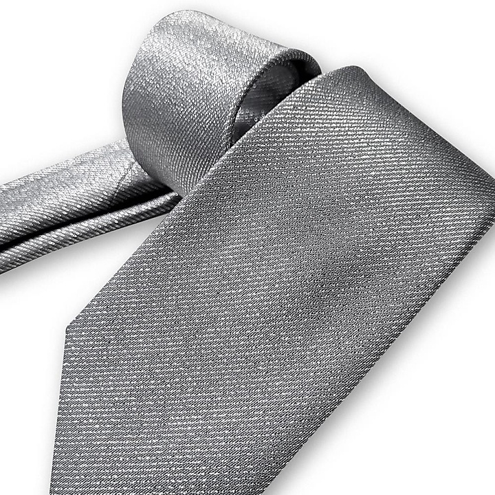 necktie silver lurex