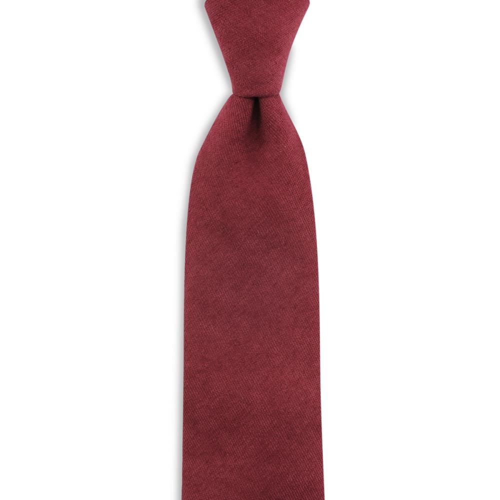 necktie Soft Touch burgundy - 1