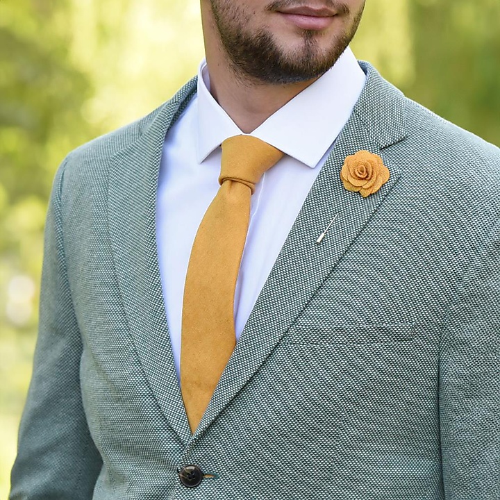 necktie Soft Touch ochre