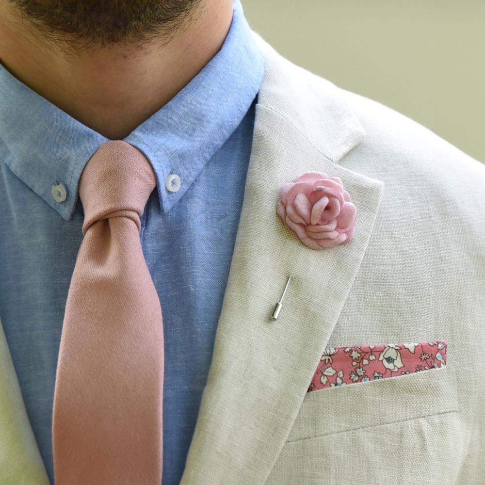 necktie Soft Touch old pink - 3