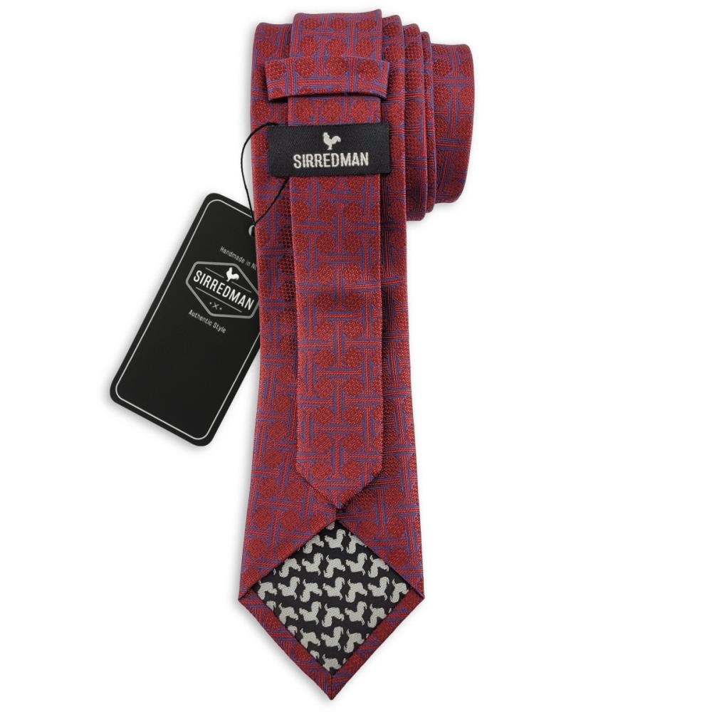 necktie Sottile Bordeaux - 2