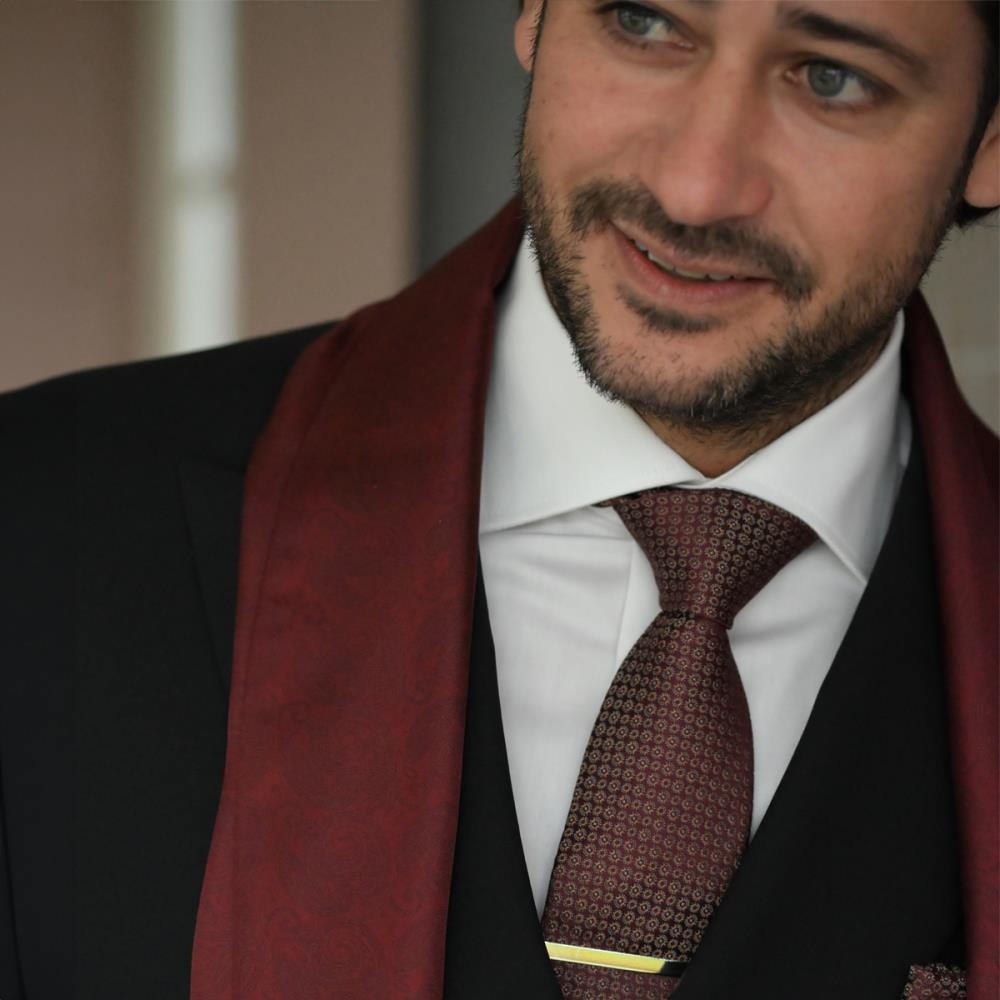 necktie Talented Tailor bordeaux - 1