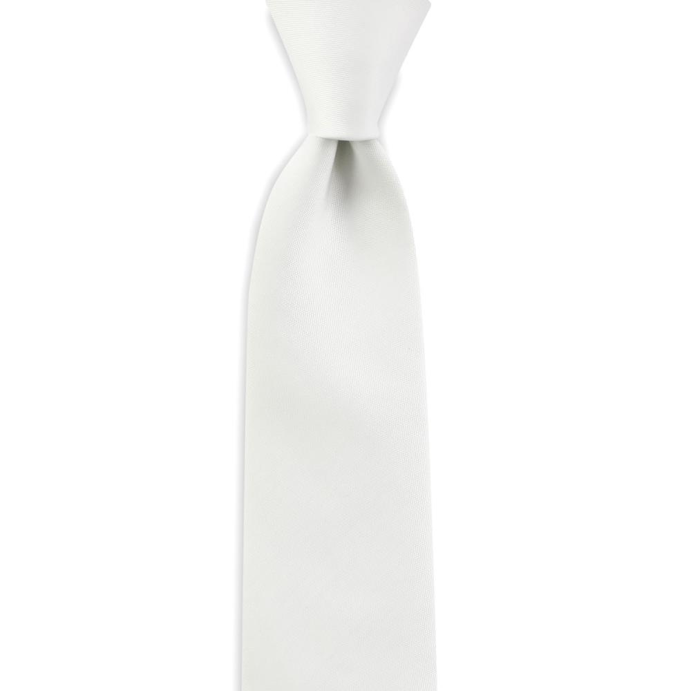 necktie white narrow - 1