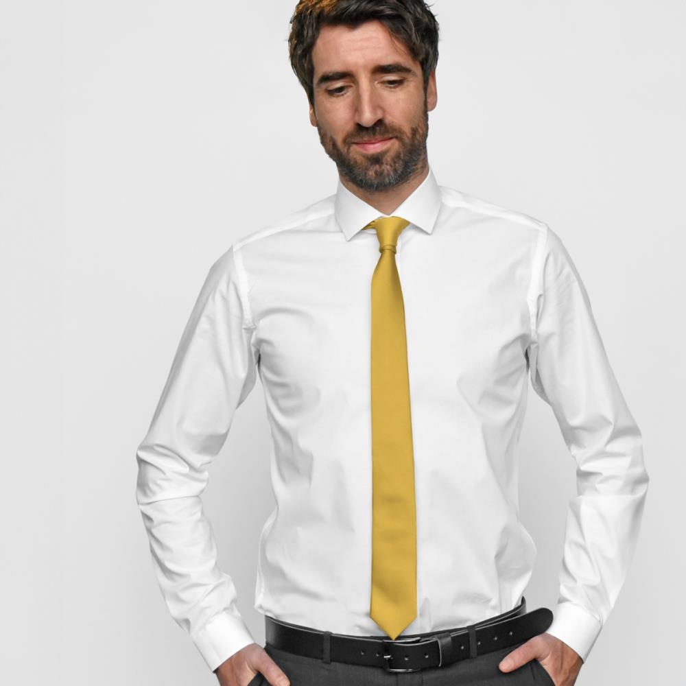 Necktie yellow narrow - 2