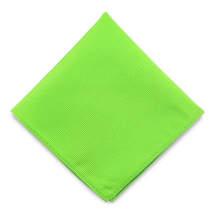 pocket square apple green repp
