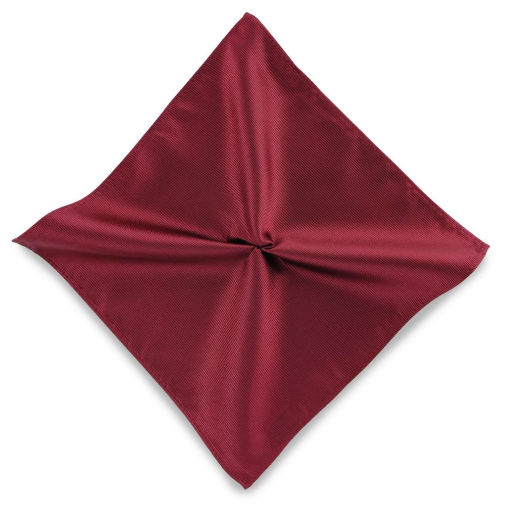 Pocket square bordeaux red repp - 1