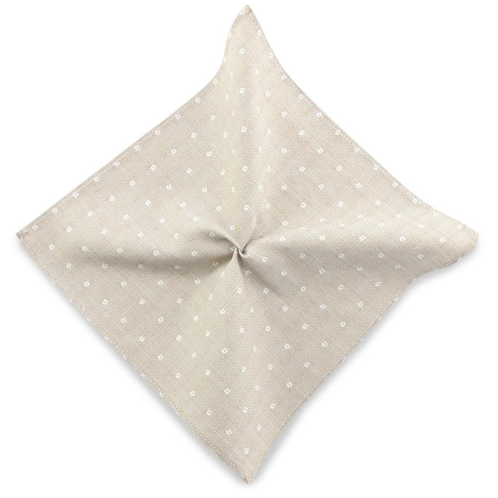 pocket square Bridal Blossom light taupe - 1
