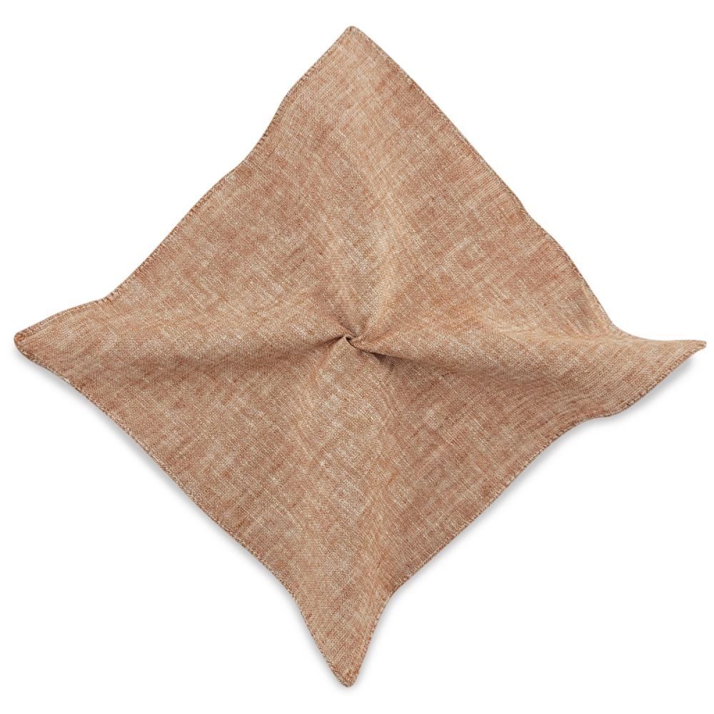 pocket square Charming Chambré Brique - 1