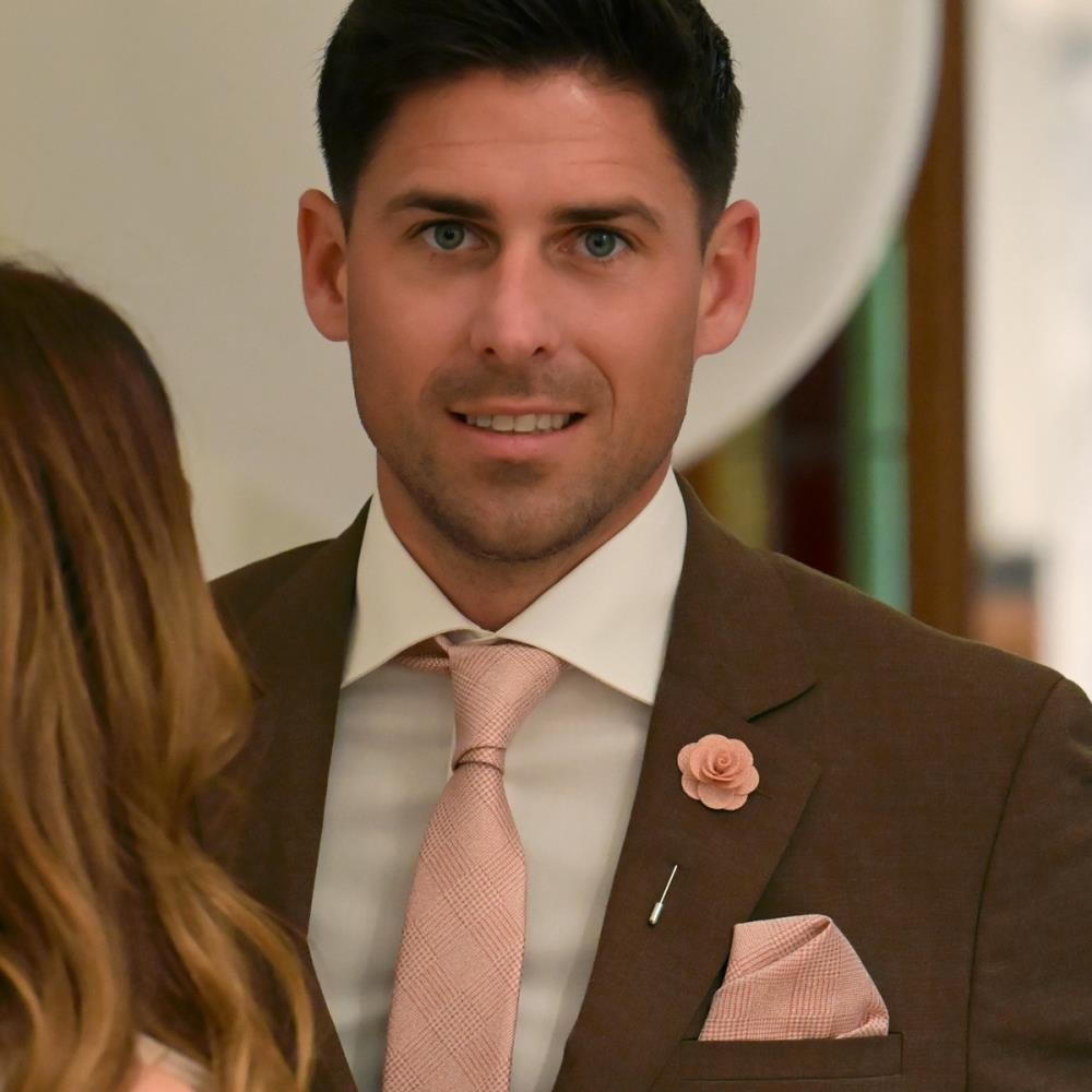 pocket square Charming Charles Terracotta - 1