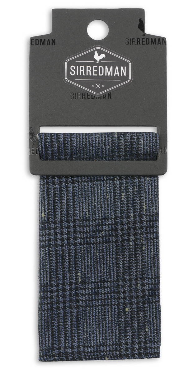 pocket square Collin Check denim blue - 2