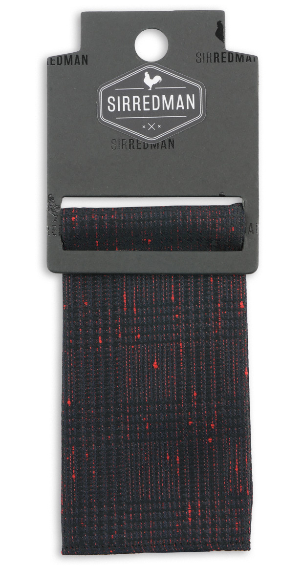 pocket square Collin Check navy - 2