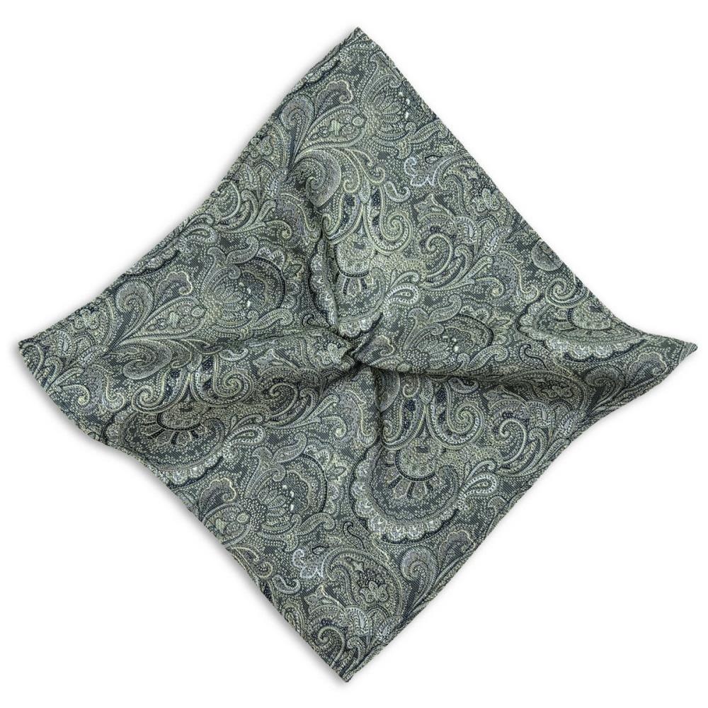 pocket square Eternal Paisley Green - 1