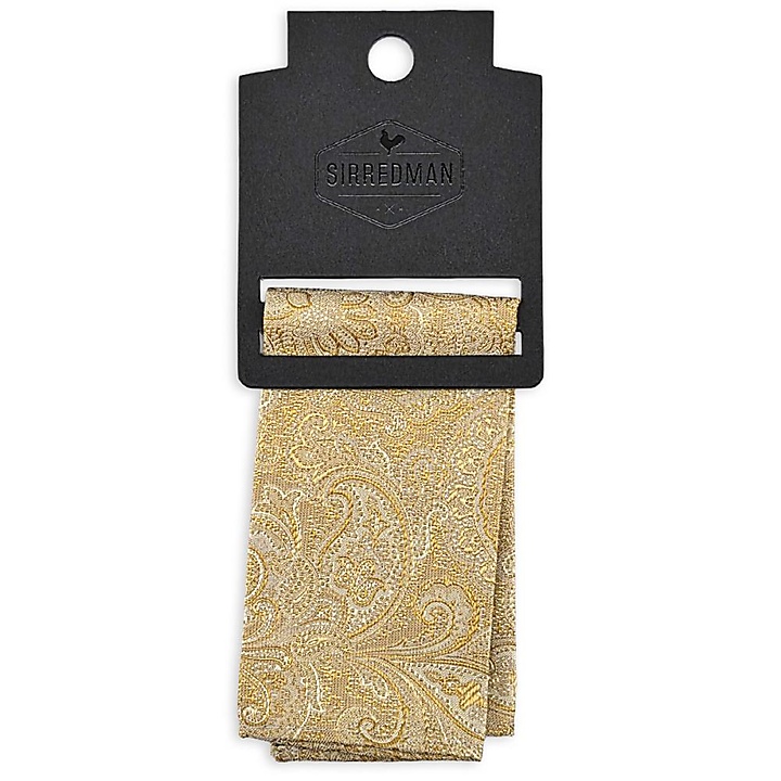 pocket square Eternal Paisley Yellow