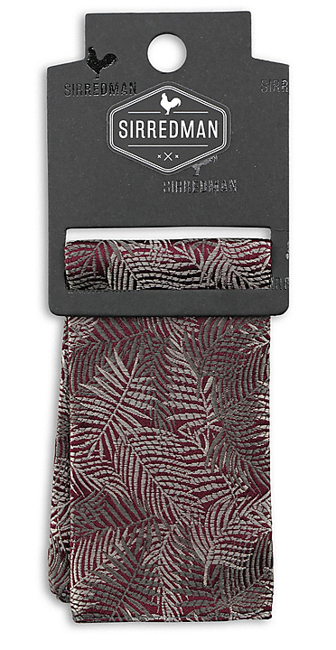 pocket square Festive Leaves bordeaux