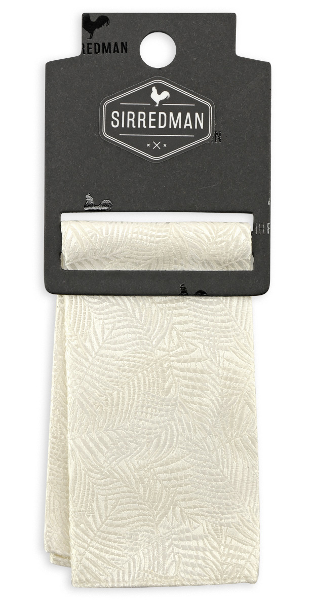 pocket square Festive Leaves off-white - 2