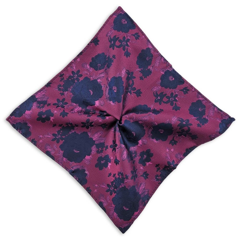 pocket square Fiore Fuchsia - 1