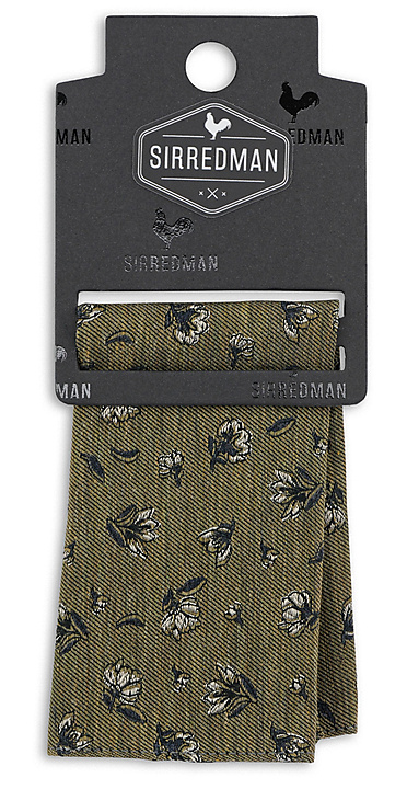 pocket square Flower Finesse Khaki