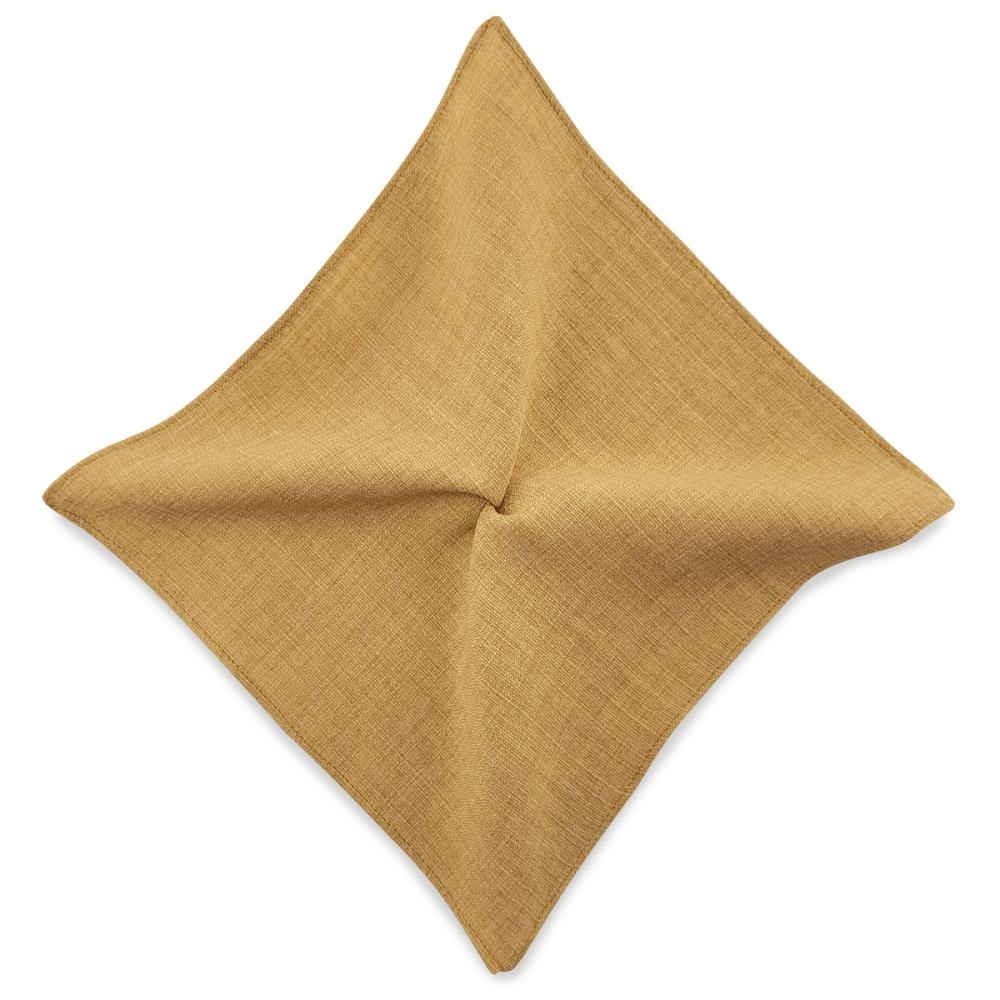 pocket square Jardin Chic Ochre - 1