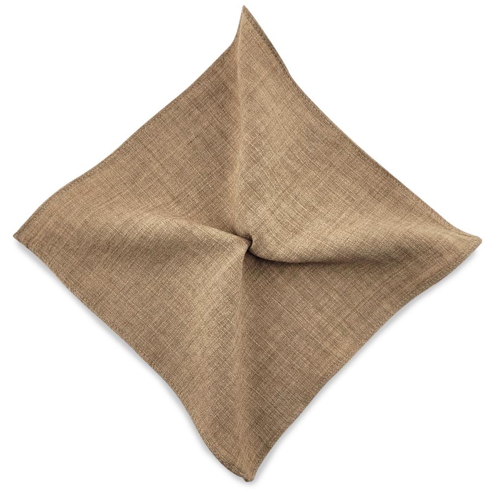 pocket square Jardin Chic Taupe - 1