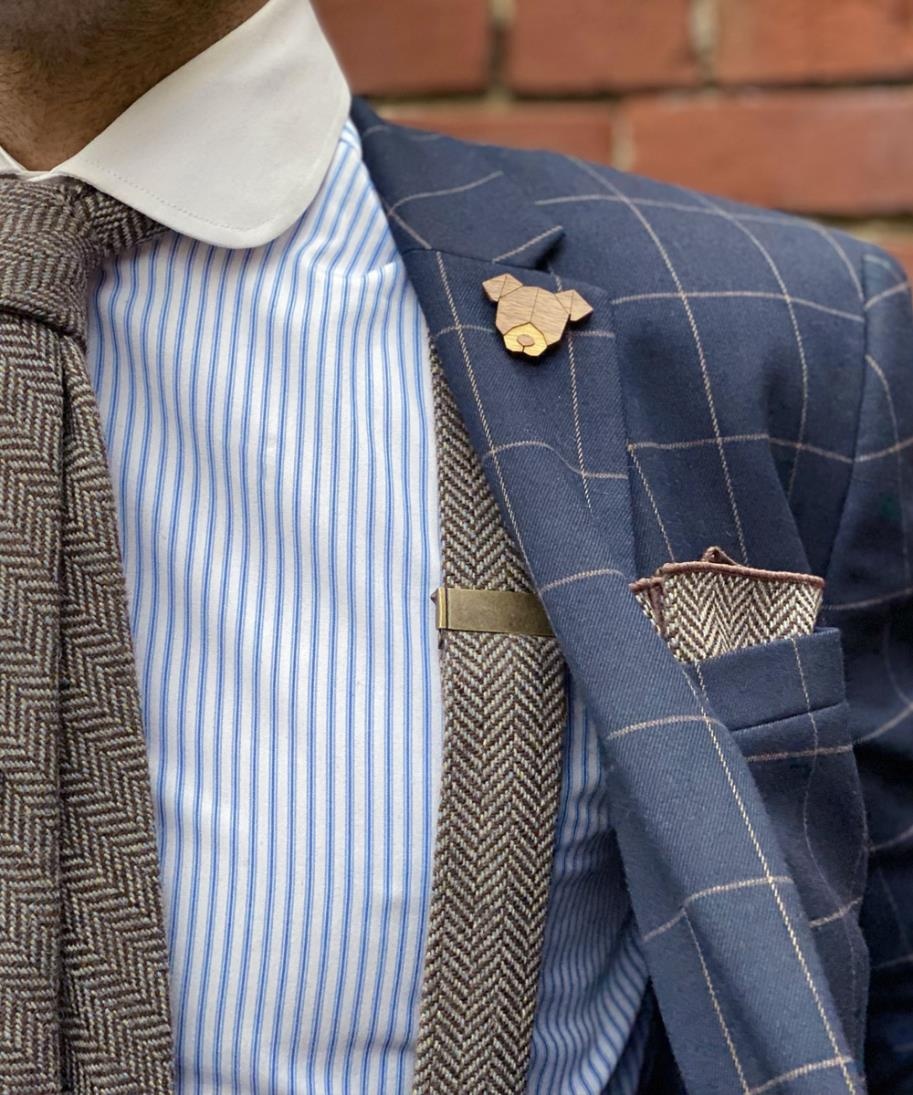 pocket square Kealan Tweed - 3