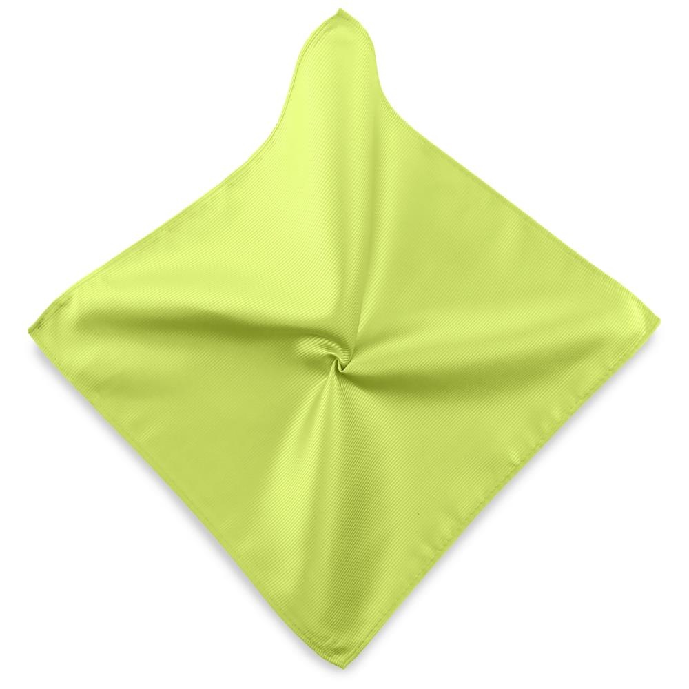 Pocket square lime green repp - 1