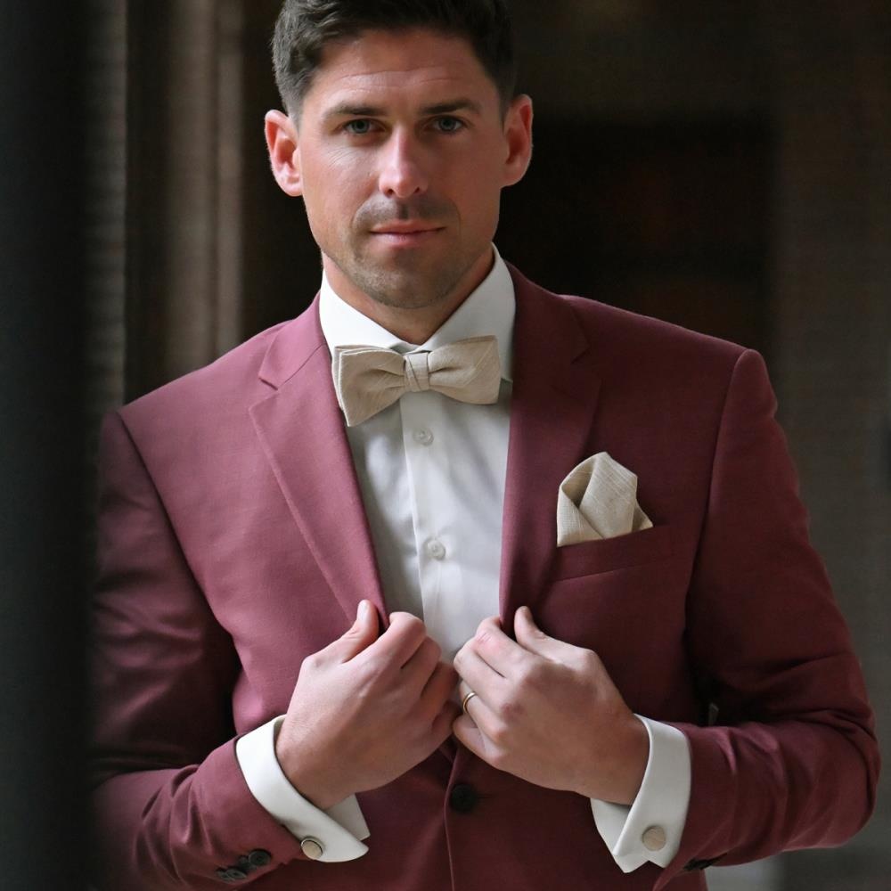 pocket square Linen Love Beige - 1