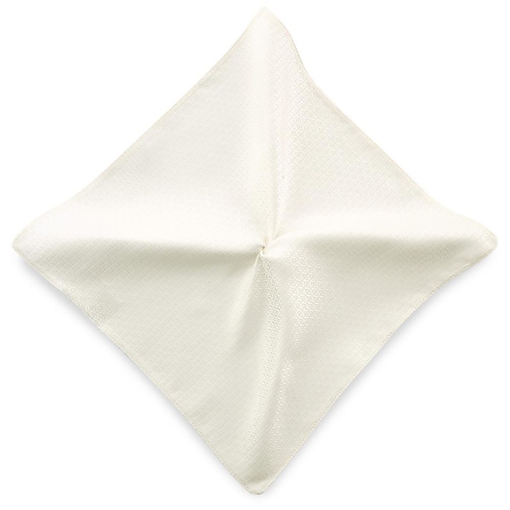 pocket square Luna di Miele bianco