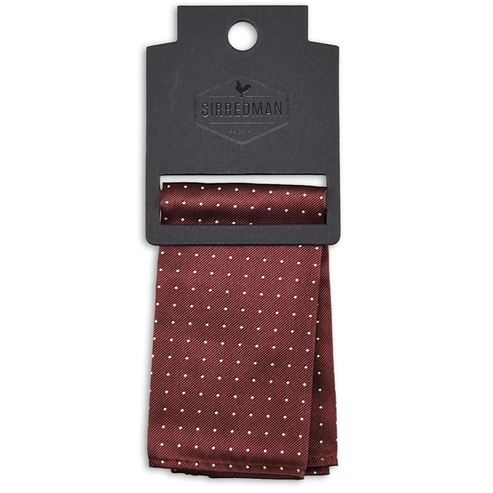 pocket square Mayfair Dots Burgundy - 2