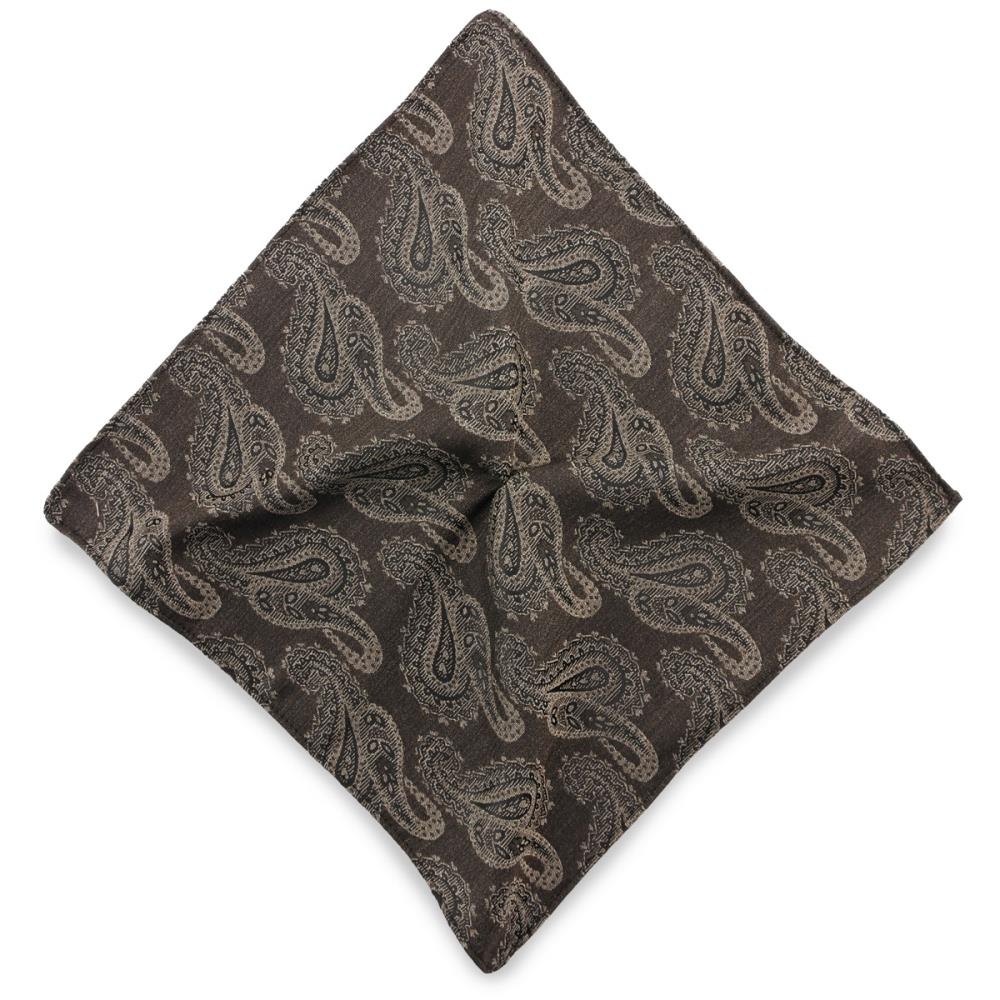 pocket square Paddy Paisley brown - 1